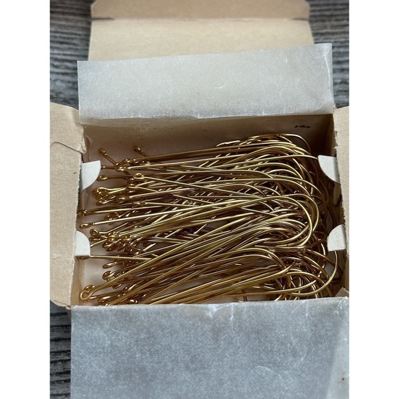 NOS Mustad Aberdeen Goldplated Hook Size 4/0 37363 100 Fish Hooks Made In Norway - Picture 2 of 5